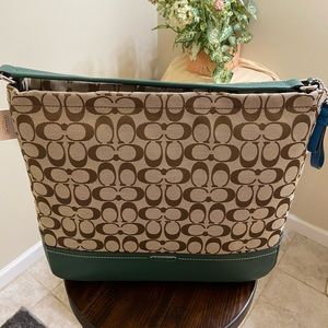 New 👜 Coach Canvas and Leather Bag